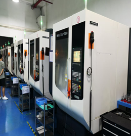 Precision CNC machines at the Granlin manufacturing facility